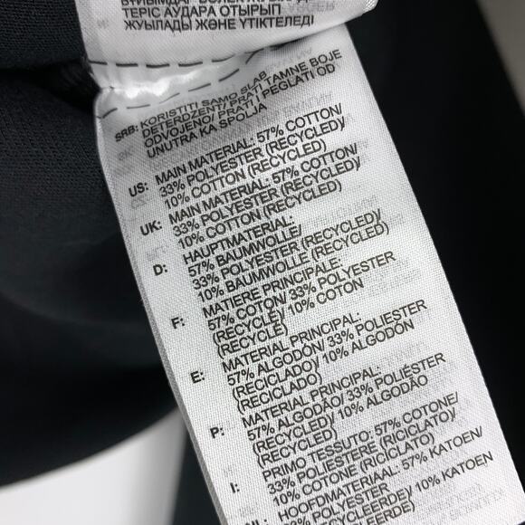 Adidas Full Zip Hoodie Sweatshirt Womens Size Medium Black White - Picture 6 of 6